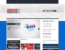Tablet Screenshot of andersonbroadcasting.com